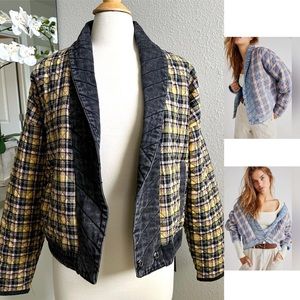 BlankNYC Kimono Jacket  Plaid Fall
For You Quilted Denim